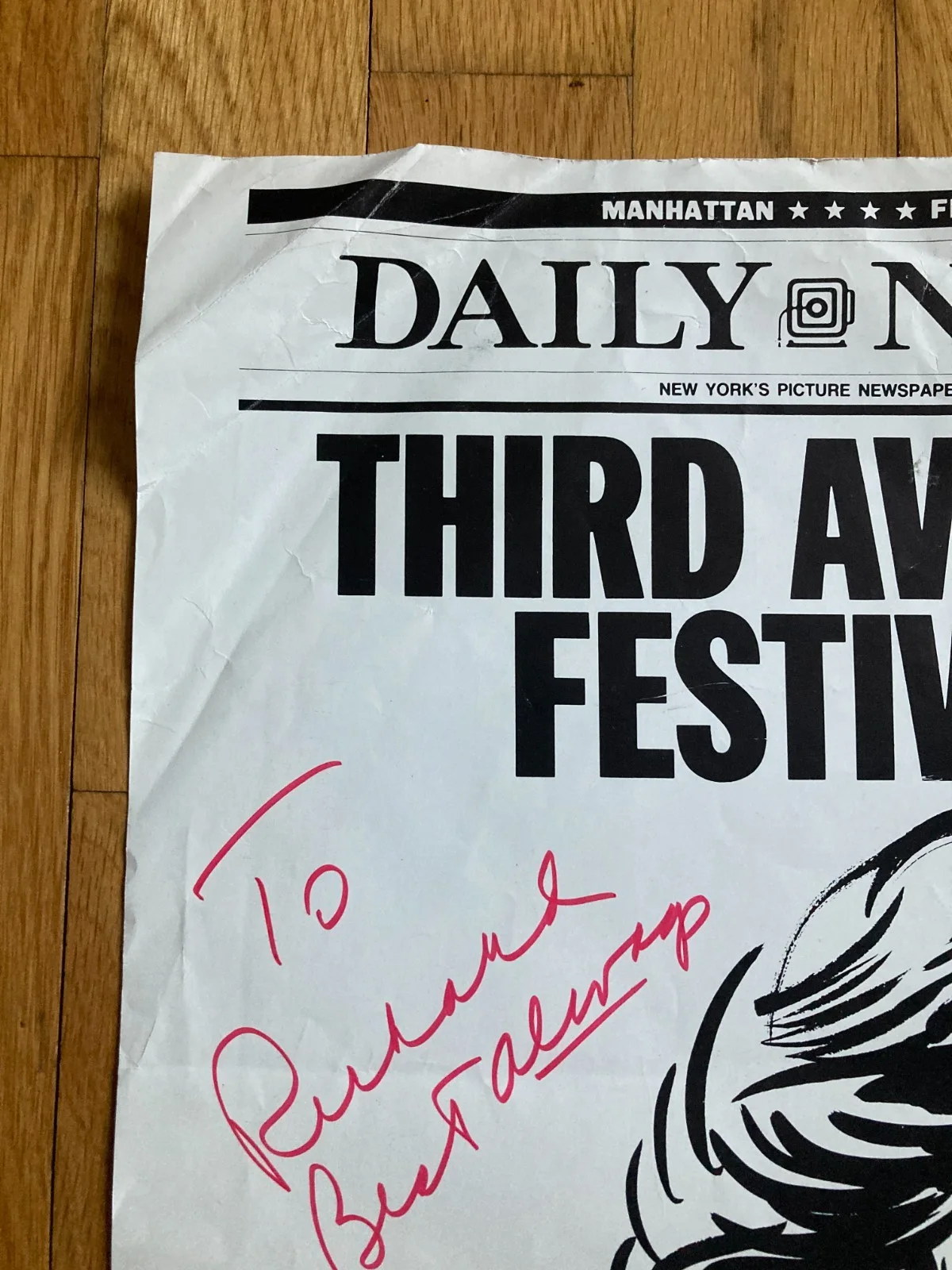 Patricia Marand — Patricia Marand Signed 11x15 Daily News 3rd Ave Festival Bill Gallo Poster Print, изображение 5