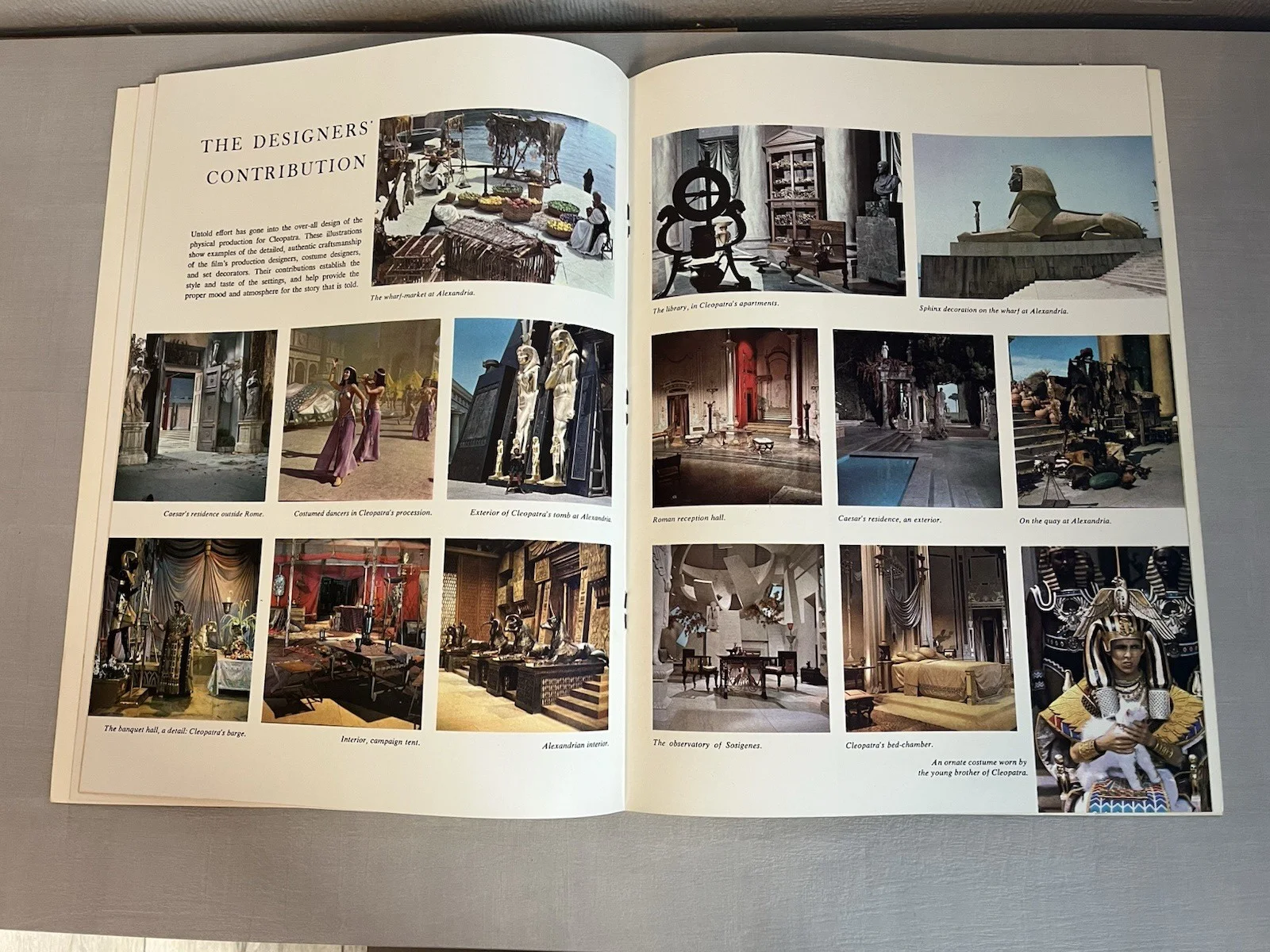 Cleopatra Original 1963 Souvenir Movie Program Liz Taylor Richard Burton, image 4