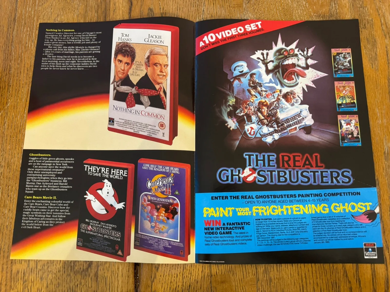 Stand by me, ghostbusters 1988 promo booklet video shop vhs rare, image 2