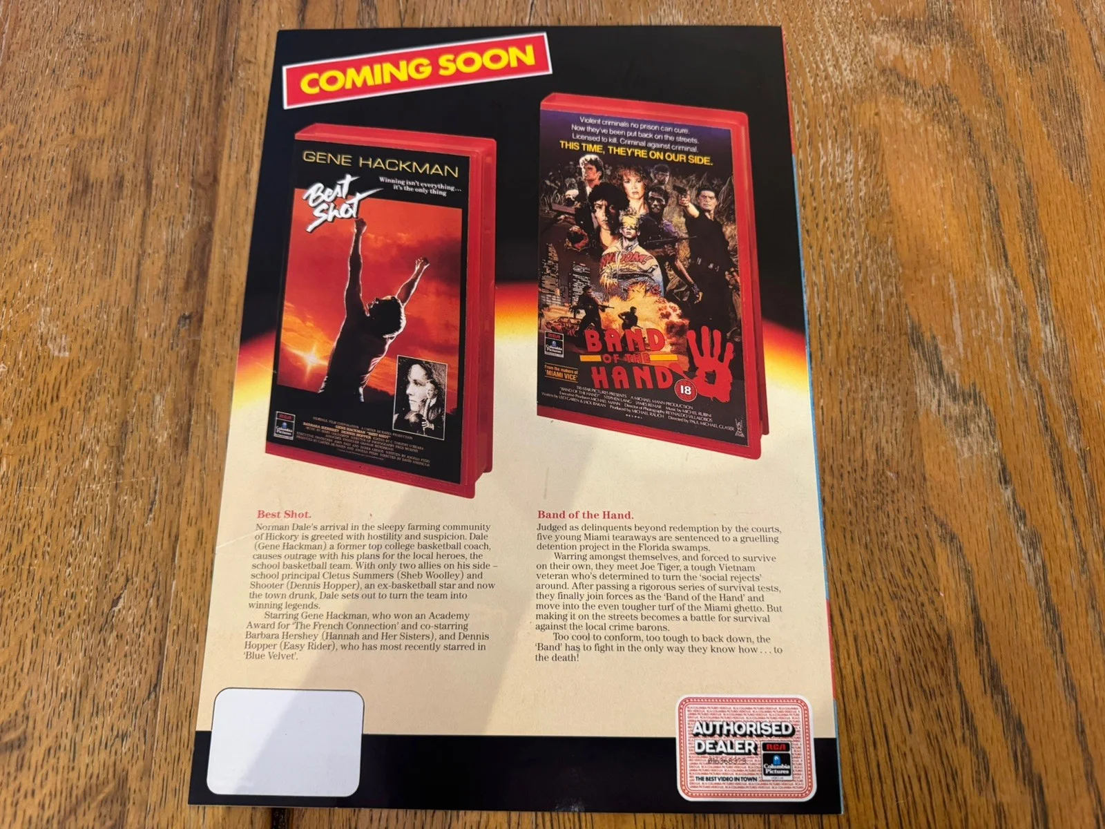 Stand by me, ghostbusters 1988 promo booklet video shop vhs rare, image 3