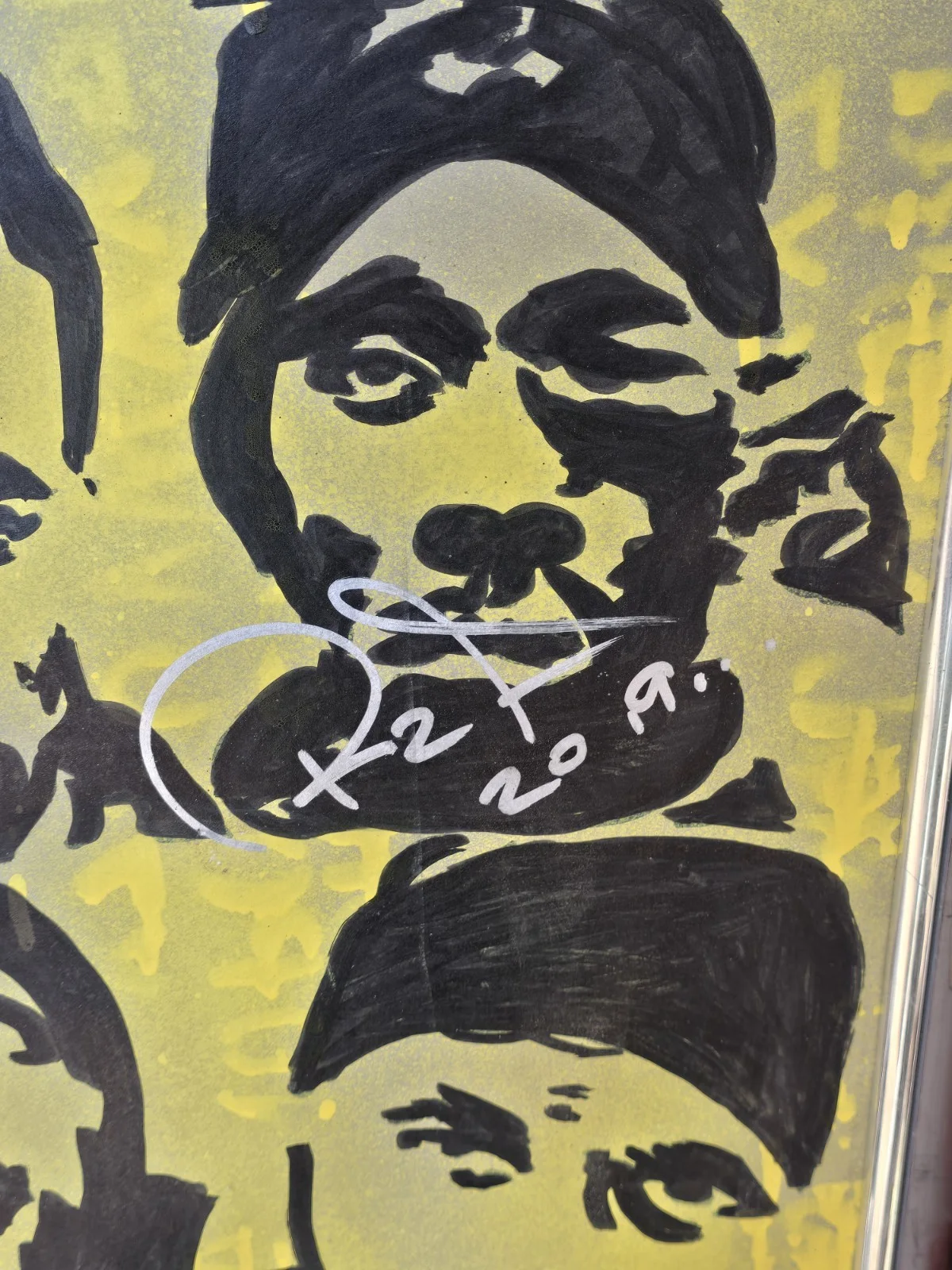 RZA Signed Artwork Of The 25yr ANNIVERSARY OF Wu Tang Clan Auto 24×30inches., изображение 2