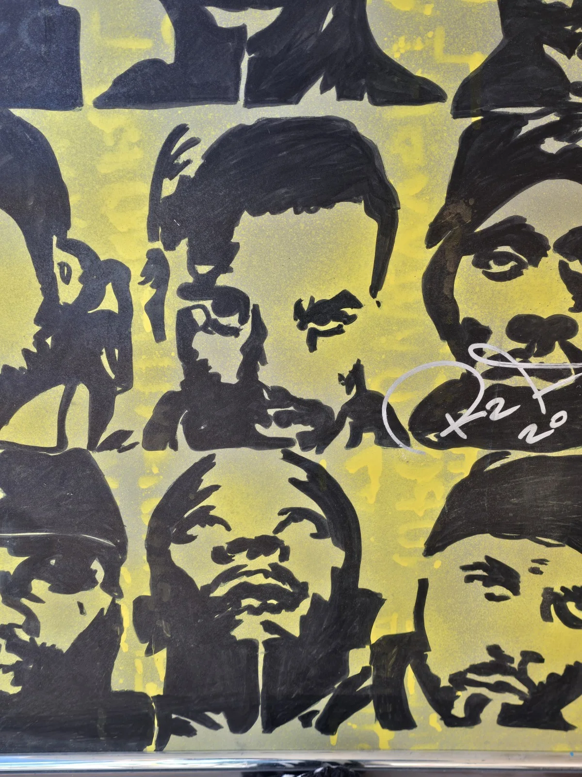 RZA Signed Artwork Of The 25yr ANNIVERSARY OF Wu Tang Clan Auto 24×30inches., изображение 4