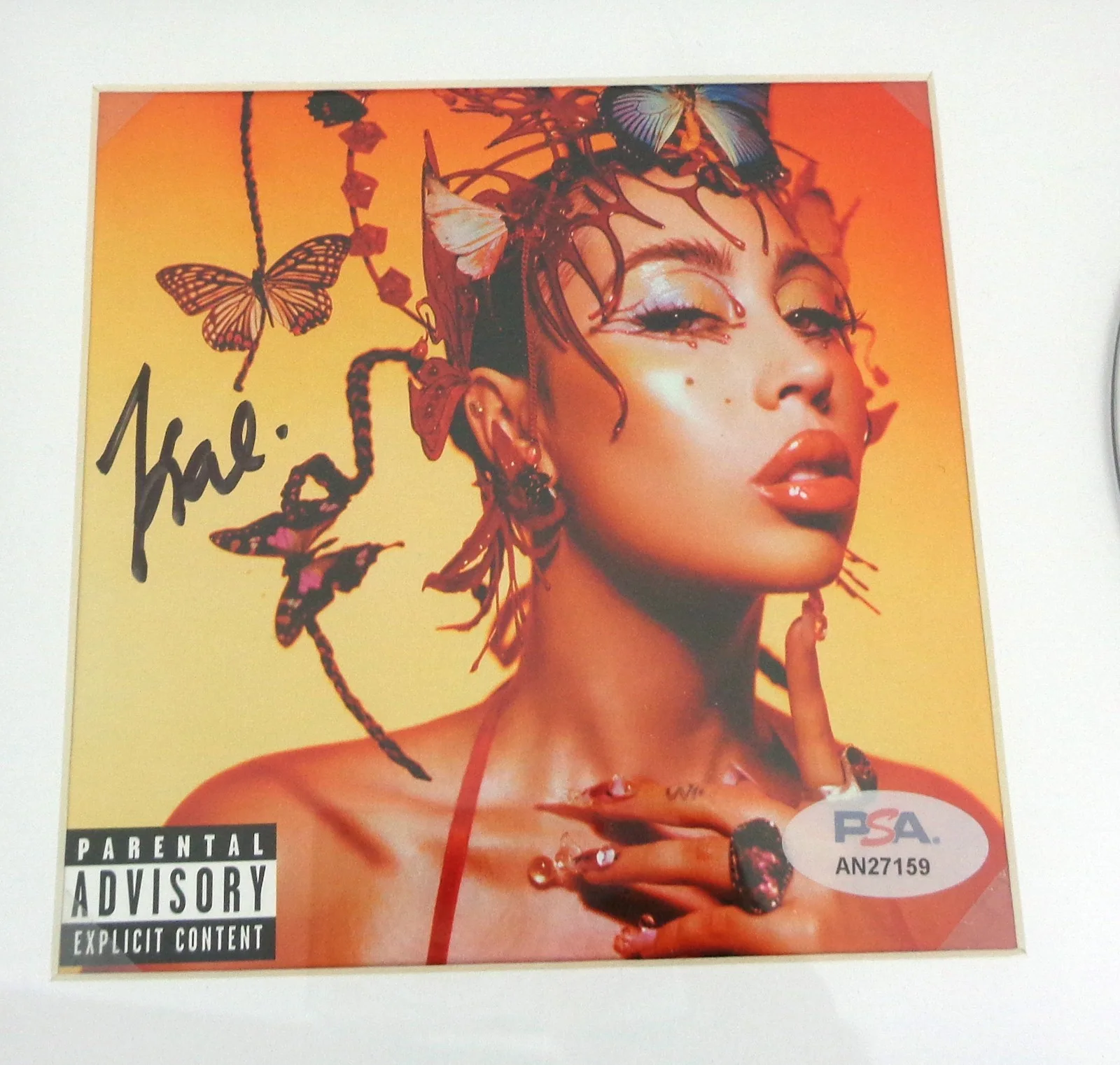 Kali Uchis Signed Autograph Red Moon In Venus CD Framed PSA/DNA COA, image 2