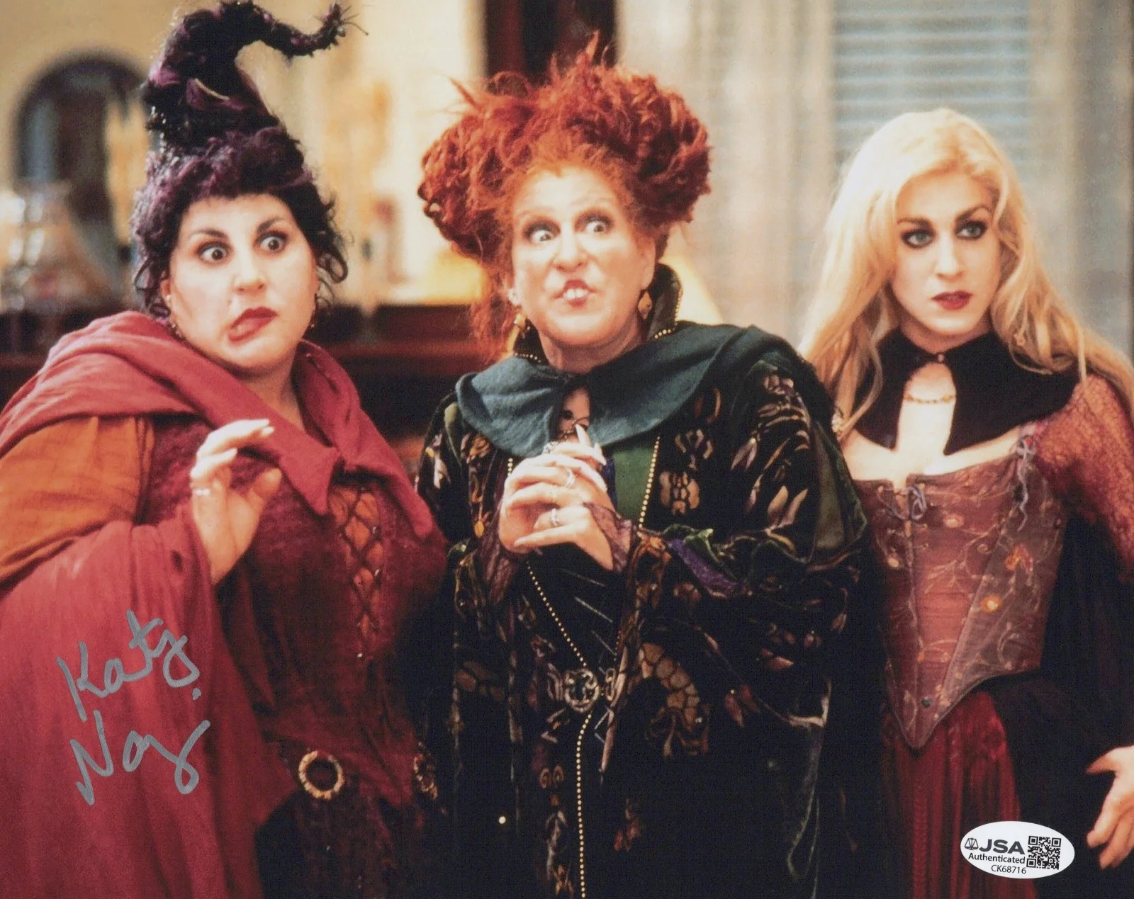 Kathy Najimy — Hocus Pocus 8x10 photo of Mary Sanderson signed by Kathy Najimy JSA COA