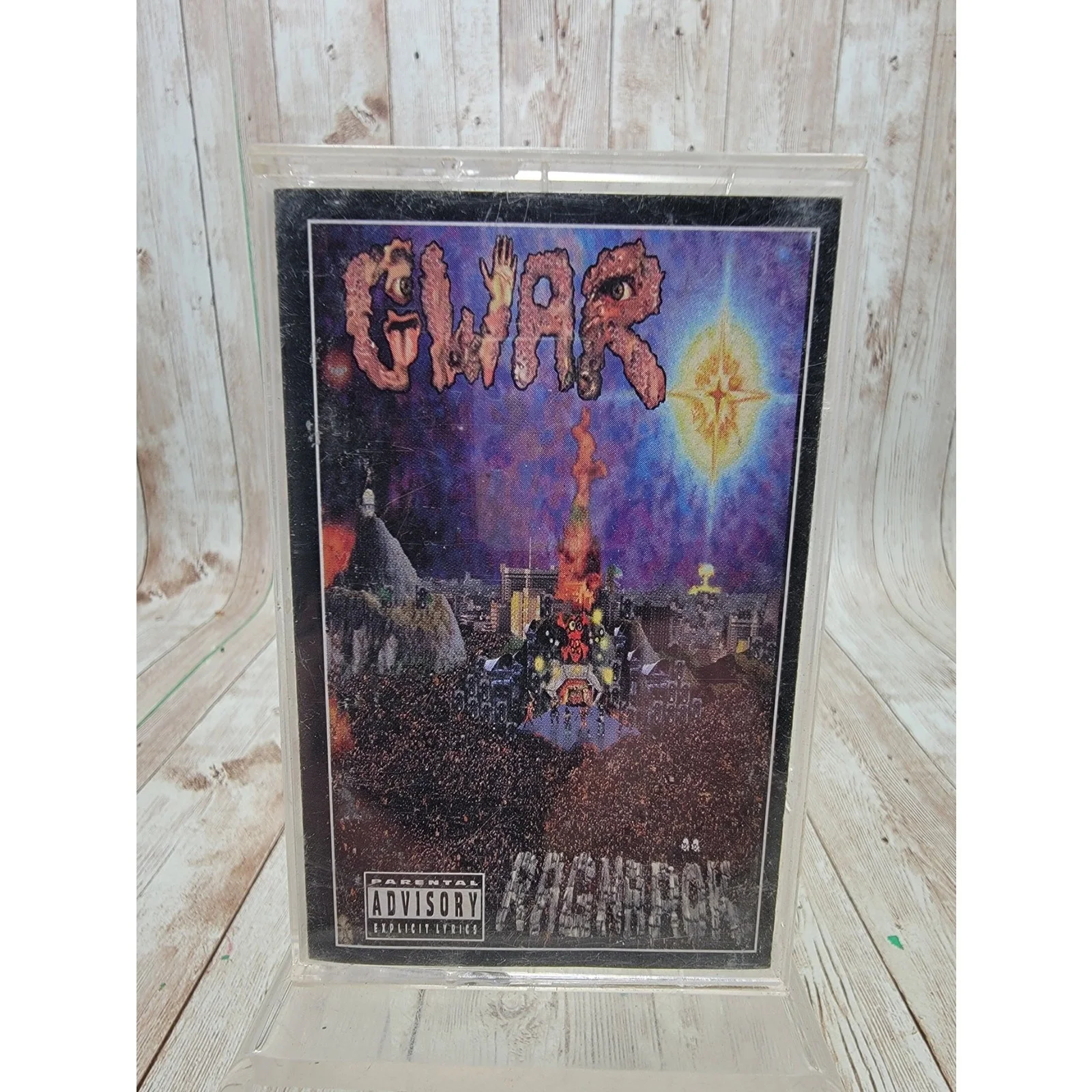 GWAR - Ragnarok 1995 Cassette Tape Metal Blade Records Dave Brockie X Cop Oderus, image 2
