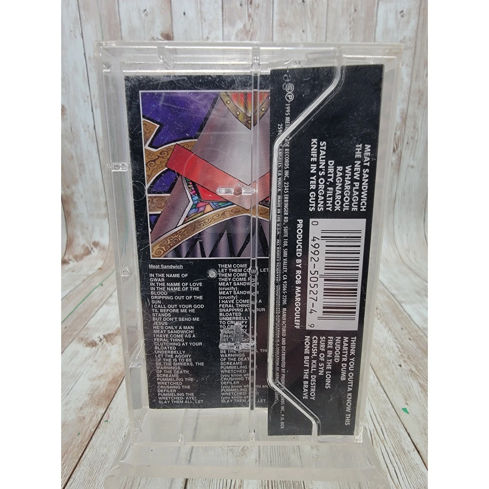 GWAR - Ragnarok 1995 Cassette Tape Metal Blade Records Dave Brockie X Cop Oderus, image 3