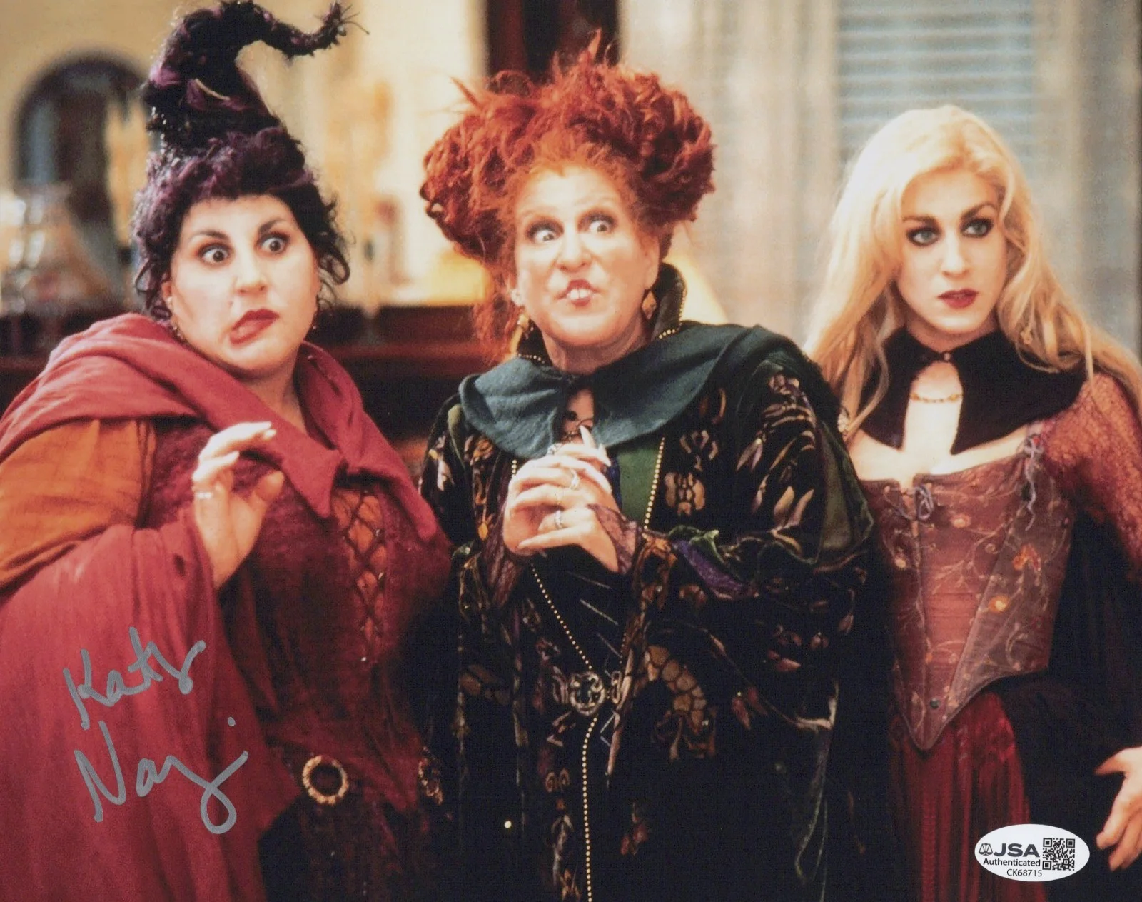 Kathy Najimy — Hocus Pocus 8x10 photo of Mary Sanderson signed by Kathy Najimy JSA COA