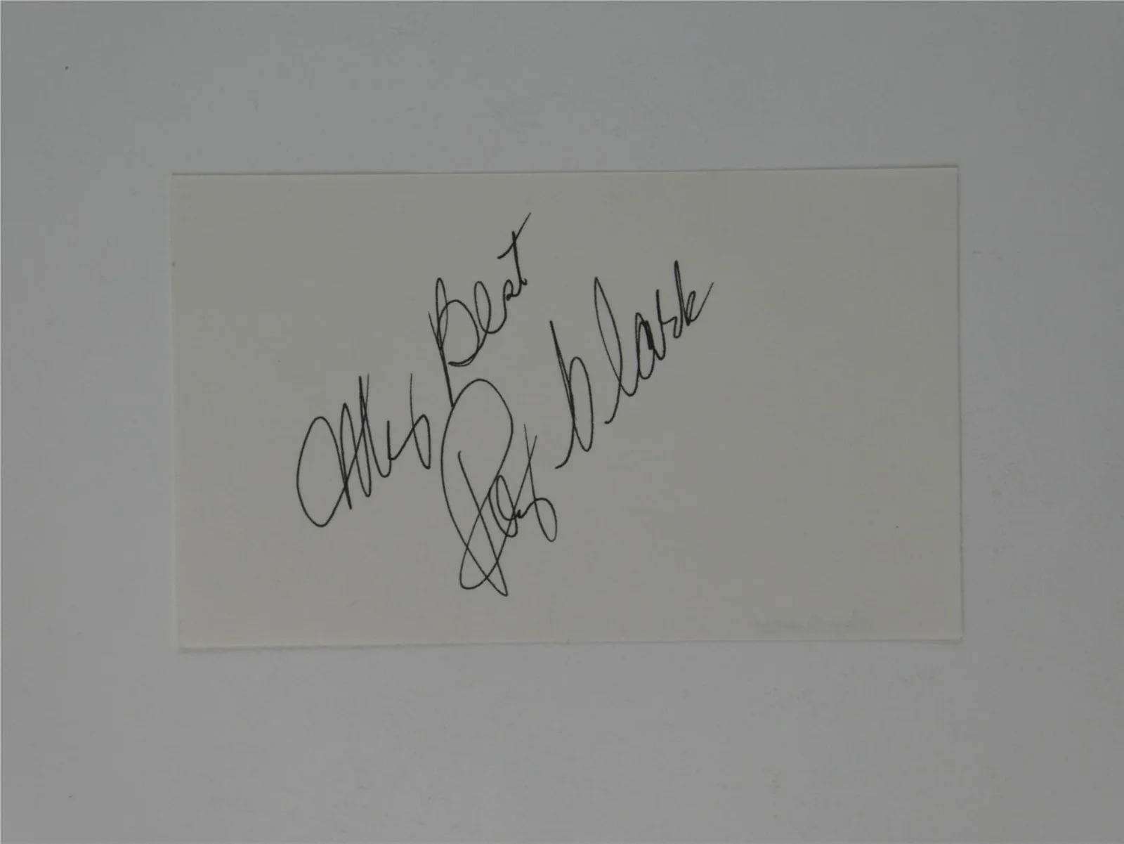 Roy Clark Signed 3x5 Index Card Autographed w/ 1979 Country Gentleman Magazine, изображение 2