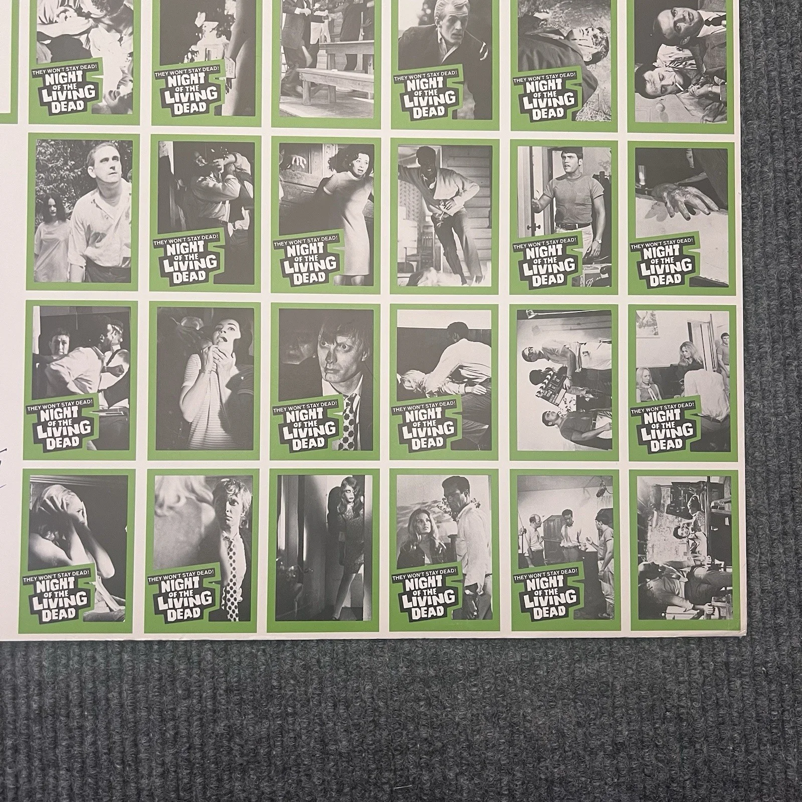 George A. Romero — Night Of The Living Dead Signed 1988 Uncut Card Sheet George Romero John Russo, изображение 5