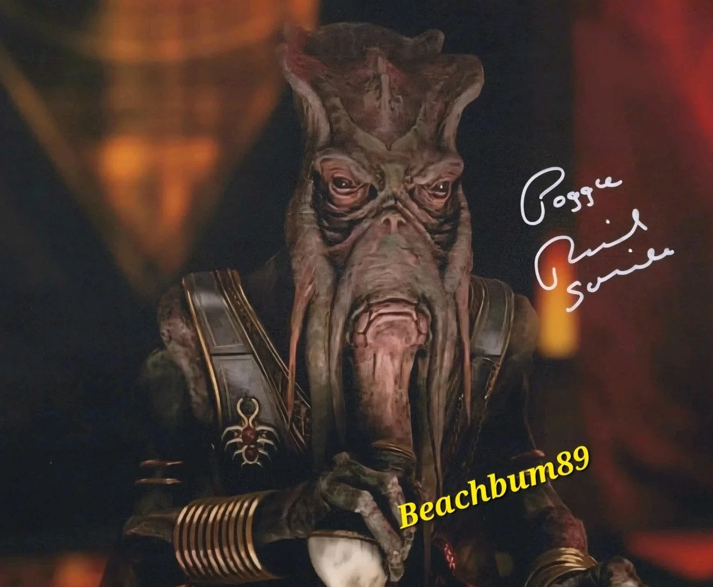 Richard Stride — RICHARD STRIDE as 'Poggle' In Star Wars : Attack Of The Clones Signed 8x10 W/COA, изображение 4