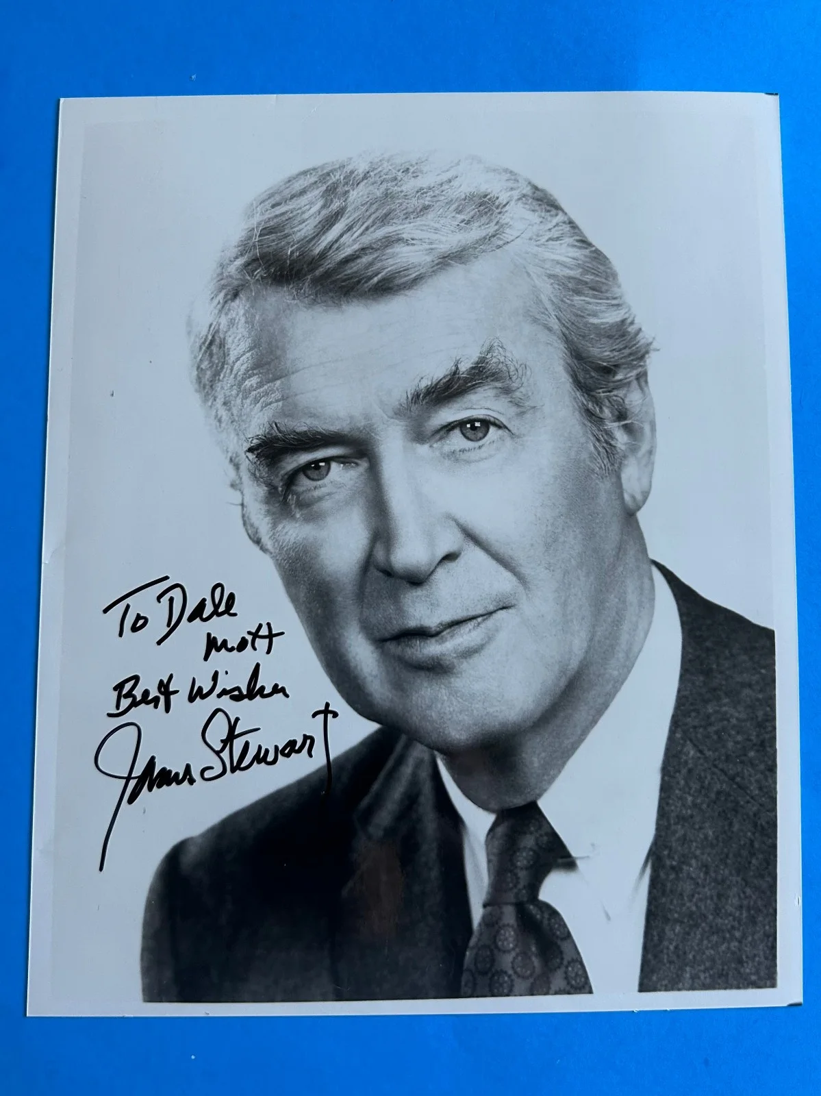 James Jimmy Stewart — James Stewart (It's a Wonderful Life) Boldly Hand Autographed Signed Photograph