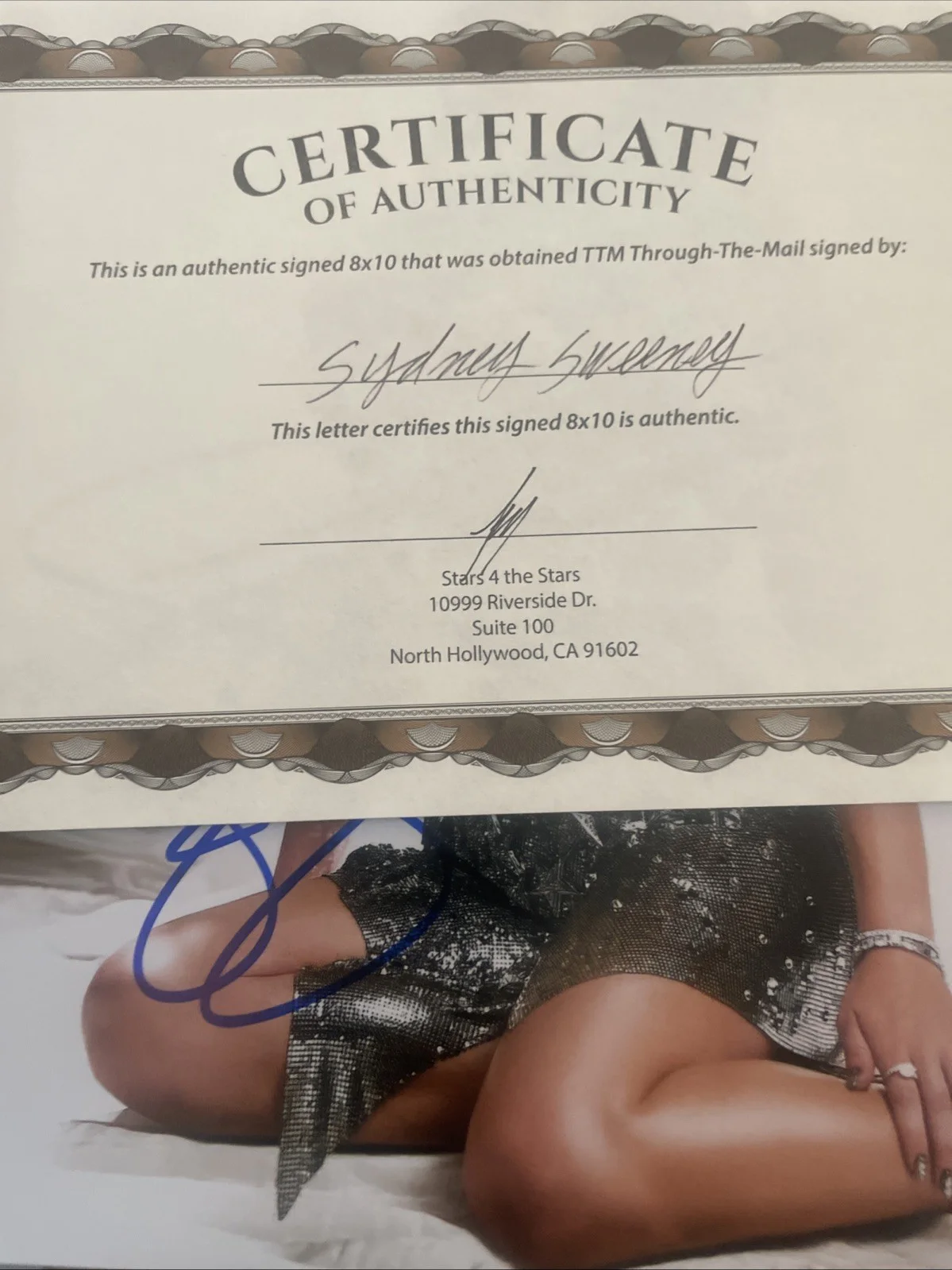 Sydney Sweeney — Sydney Sweeney Actress Producer Euphoria Model Signed 8 x 10 Photo TTM COA, image 5