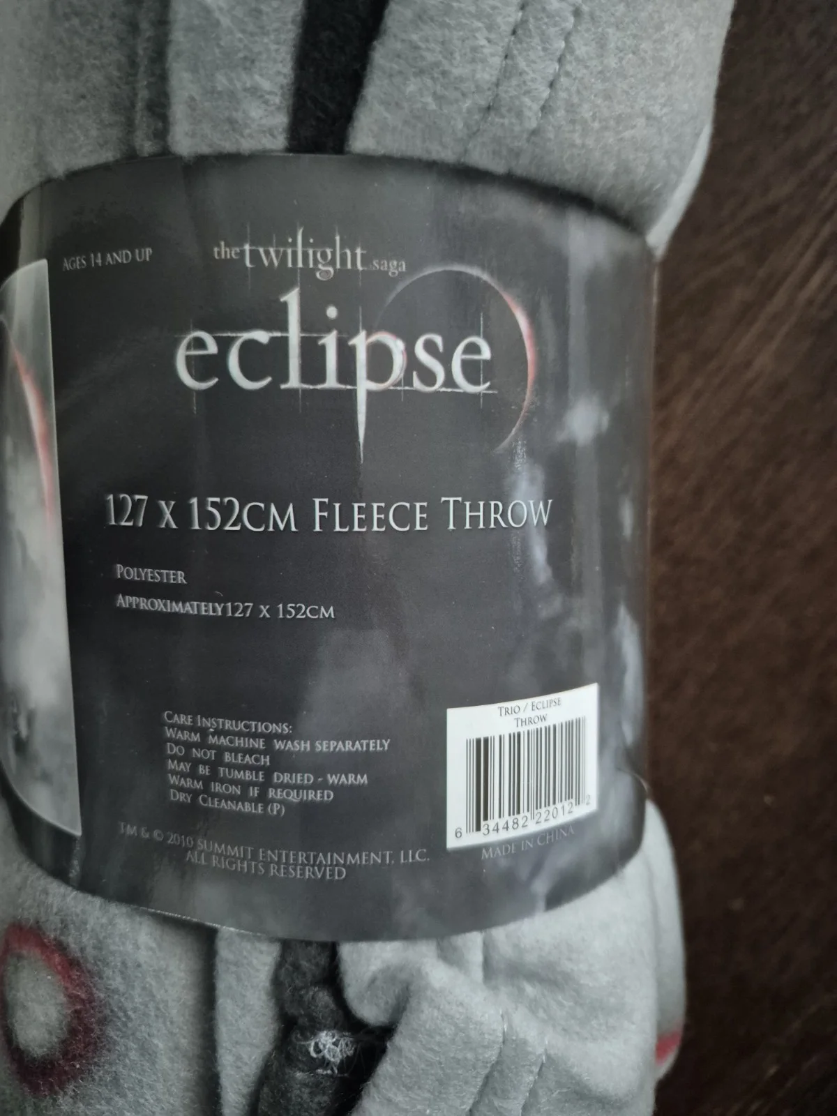 Twilight Fleece Throw Blanket Edward Bella Jacob 127cm x 52cm Eclipse NECA, image 4