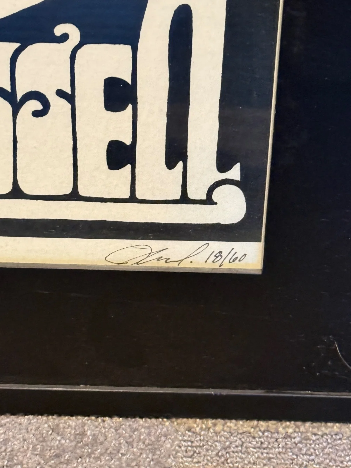 Leon Russell Kristen Ward Signed Autographed Framed Poster 2010 Seattle, image 2
