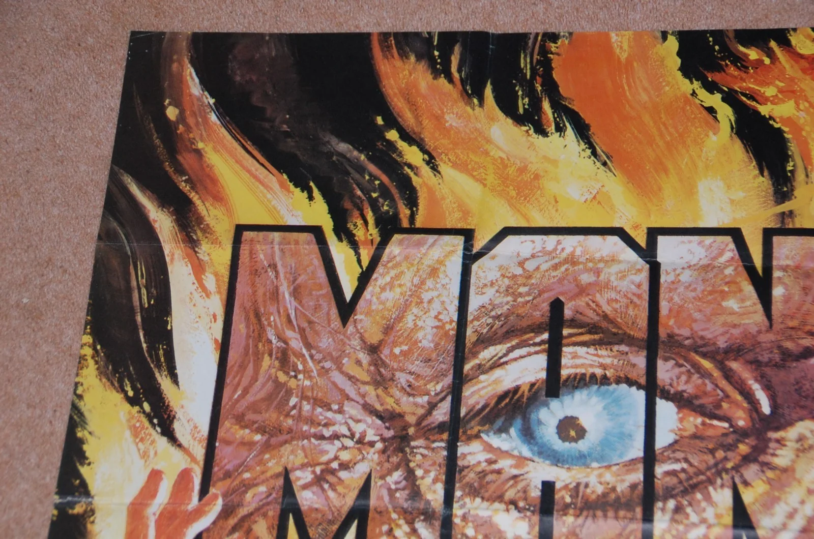 TONY CURTIS in GRAHAM MASTERTON'S THE MANITOU (1978) - ORIG. UK QUAD POSTER, изображение 2