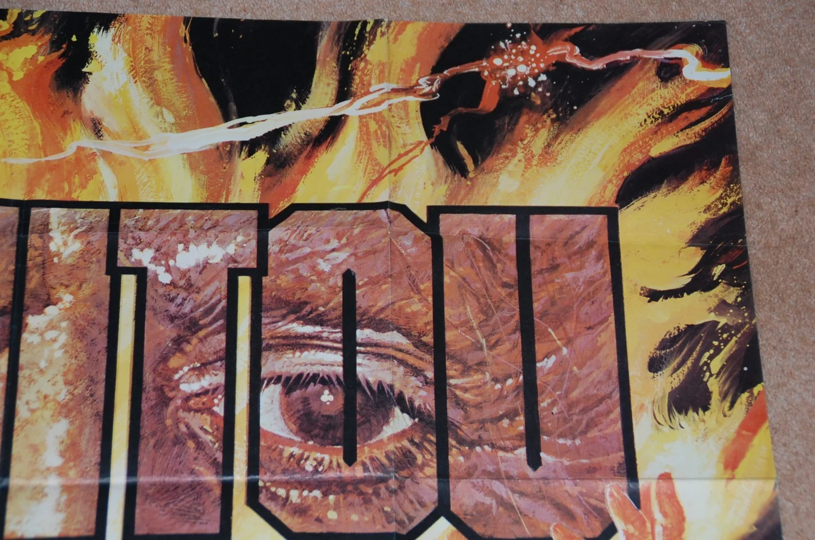 TONY CURTIS in GRAHAM MASTERTON'S THE MANITOU (1978) - ORIG. UK QUAD POSTER, изображение 3