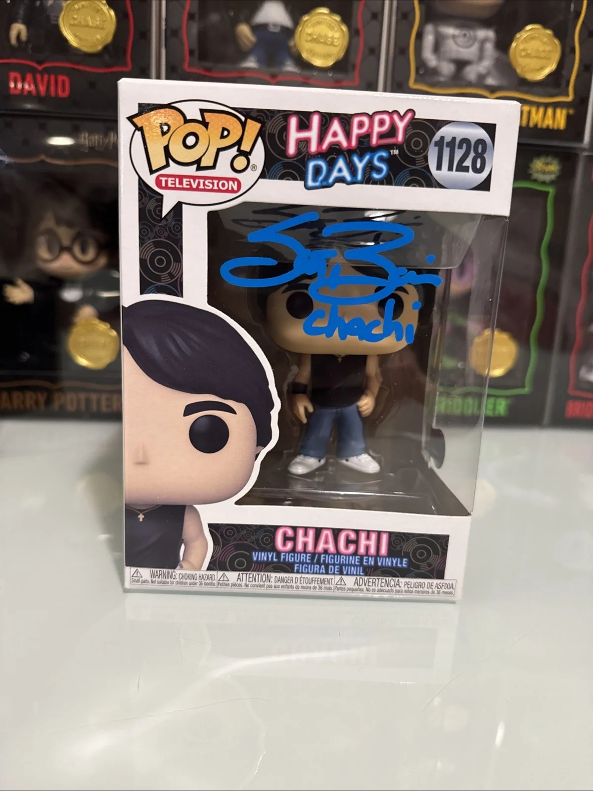 Scott Baio — Scott Baio Happy Days "Chachi" Signed #1128 Funko Pop Vinyl Figure BAS #BE30275