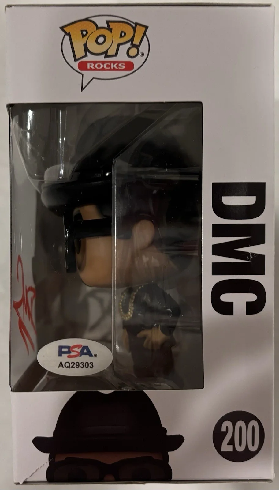 DMC Darryl McDaniels Autographed/Signed Run-DMC Funko Pop PSA!, image 2