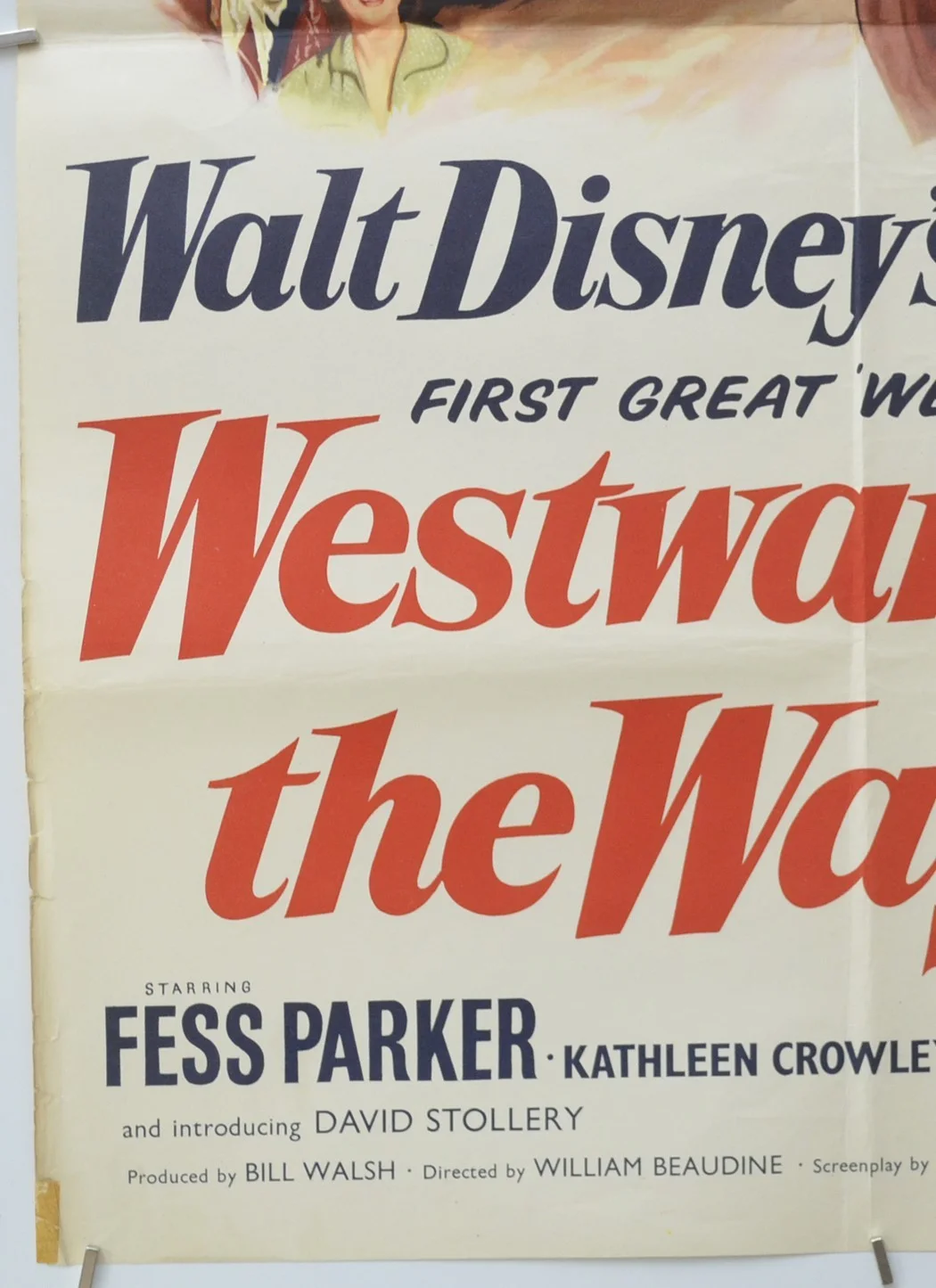 WESTWARD HO THE WAGONS! (1957) Original Double Crown Movie Poster - Walt Disney, изображение 4