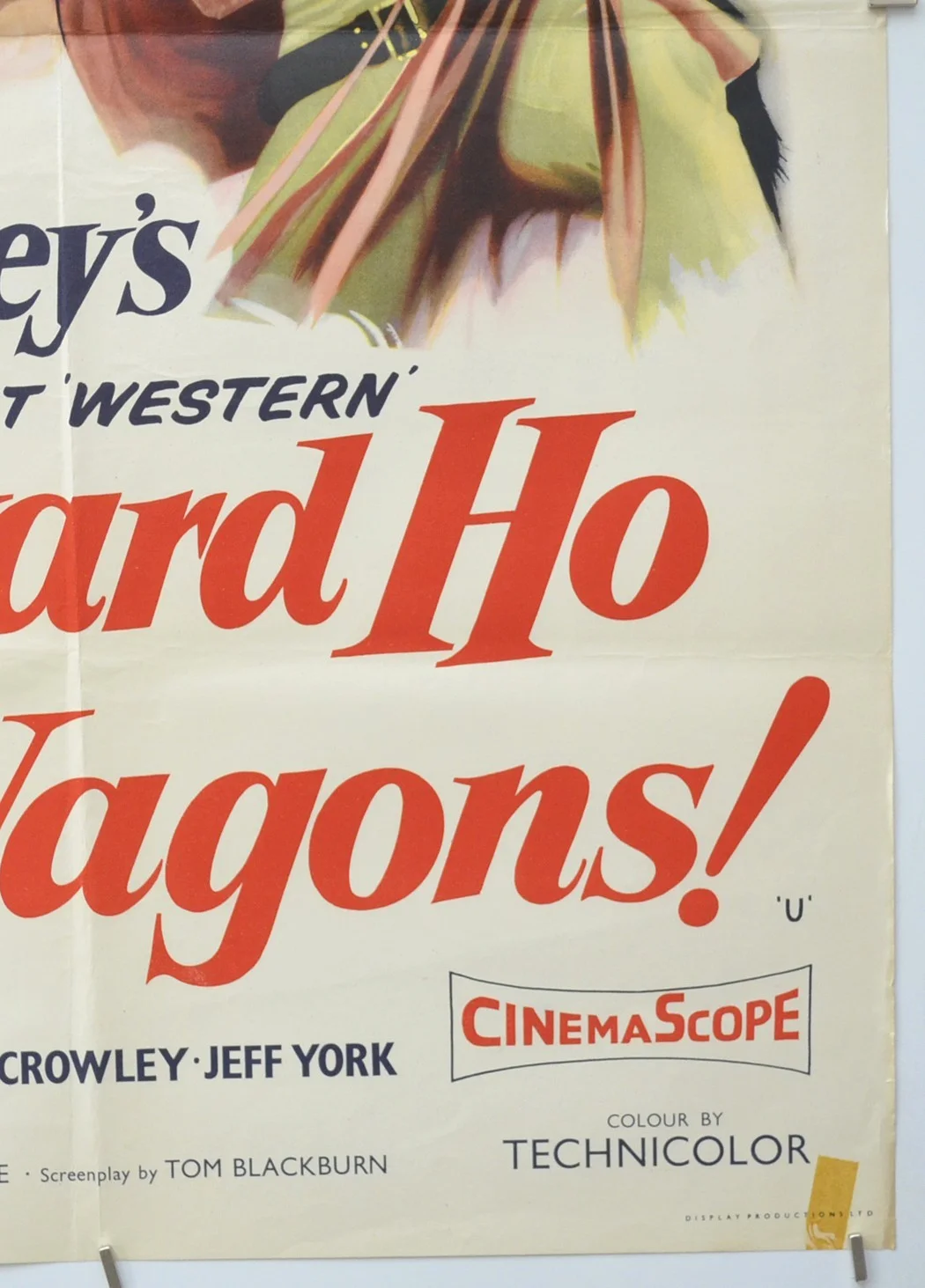 WESTWARD HO THE WAGONS! (1957) Original Double Crown Movie Poster - Walt Disney, изображение 5