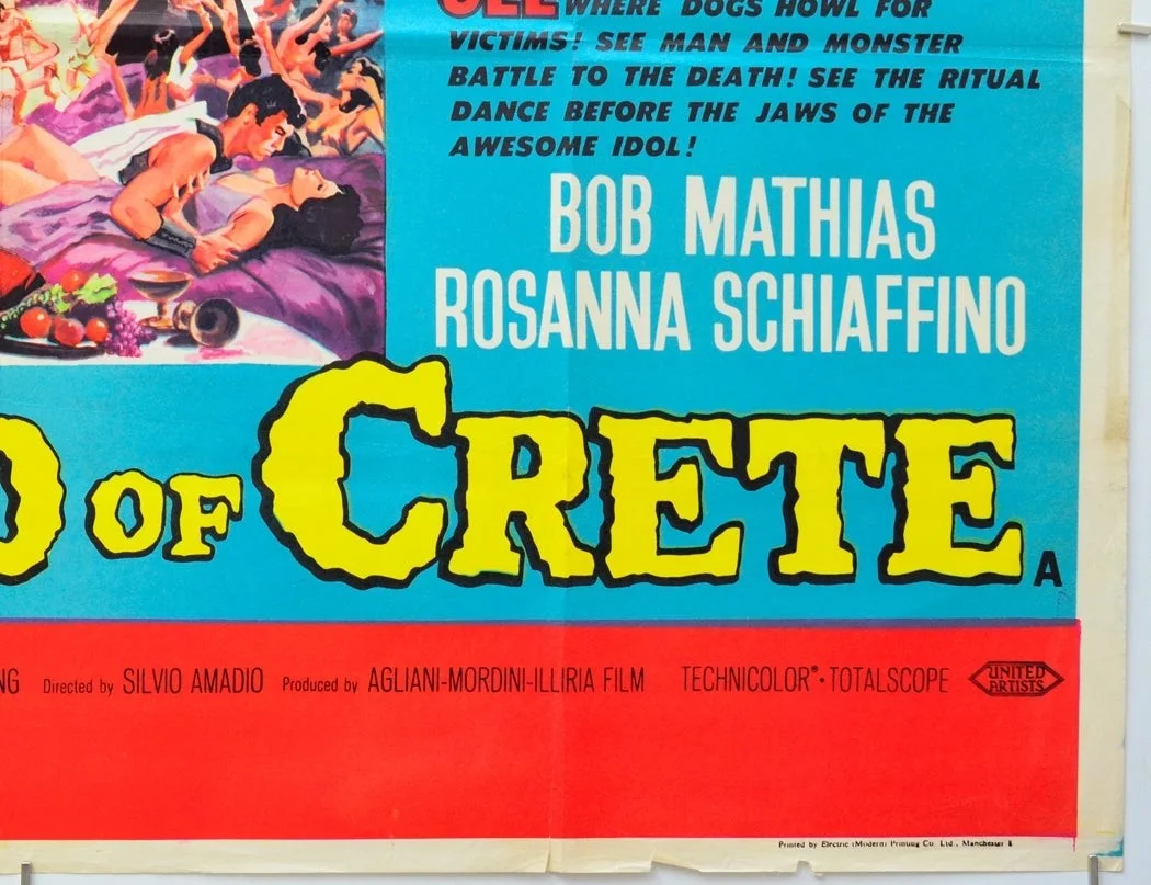 WARLORD OF CRETE (1961) Original Quad Poster - Bob Mathias, Rosanna Schiaffino, изображение 5