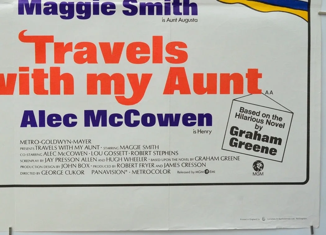 TRAVELS WITH MY AUNT (1973) Original Cinema Quad Movie Poster - Maggie Smith, изображение 5