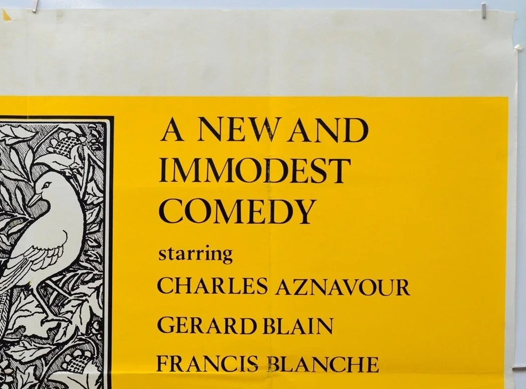 THE VIRGINS (1963) Original Quad Poster - Charles Aznavour, Stefania Sandrelli, image 3