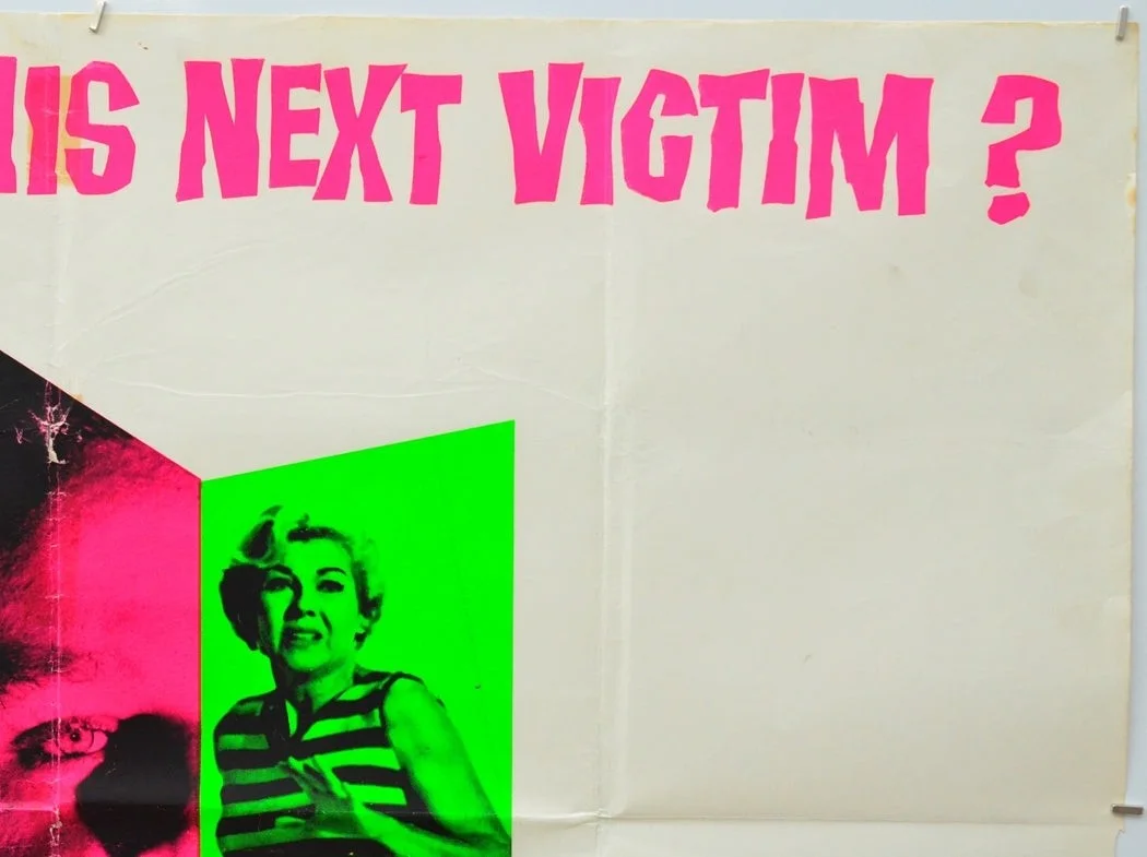 THE STRANGLER (1964) Original Quad Film Poster - Victor Buono, David McLean, изображение 3