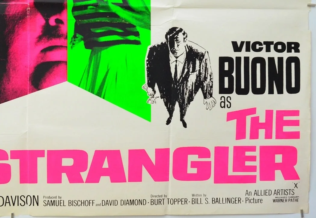 THE STRANGLER (1964) Original Quad Film Poster - Victor Buono, David McLean, изображение 5