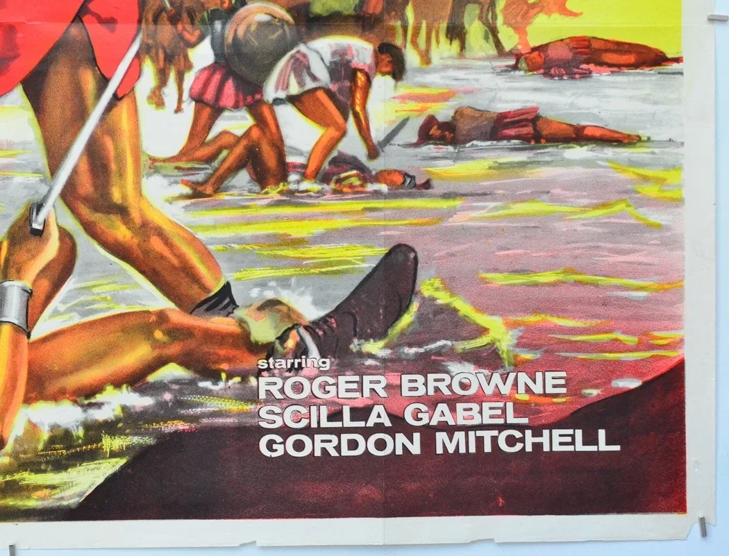 THE REVENGE OF SPARTACUS (1964) Original Cinema Quad Film Poster - Roger Browne, изображение 5