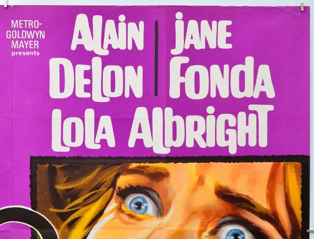 THE LOVE CAGE (1964) Original Cinema Quad Movie Poster - Alain Delon, Jane Fonda, изображение 3