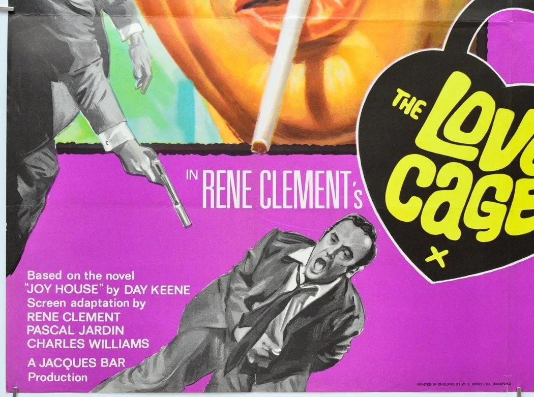 THE LOVE CAGE (1964) Original Cinema Quad Movie Poster - Alain Delon, Jane Fonda, изображение 4