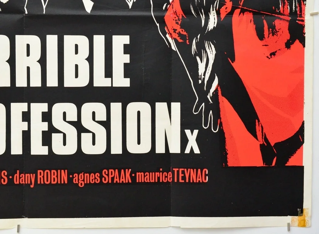THE HORRIBLE PROFESSION (1966) Original Cinema Quad Poster - Jean Maley, Servais, image 5