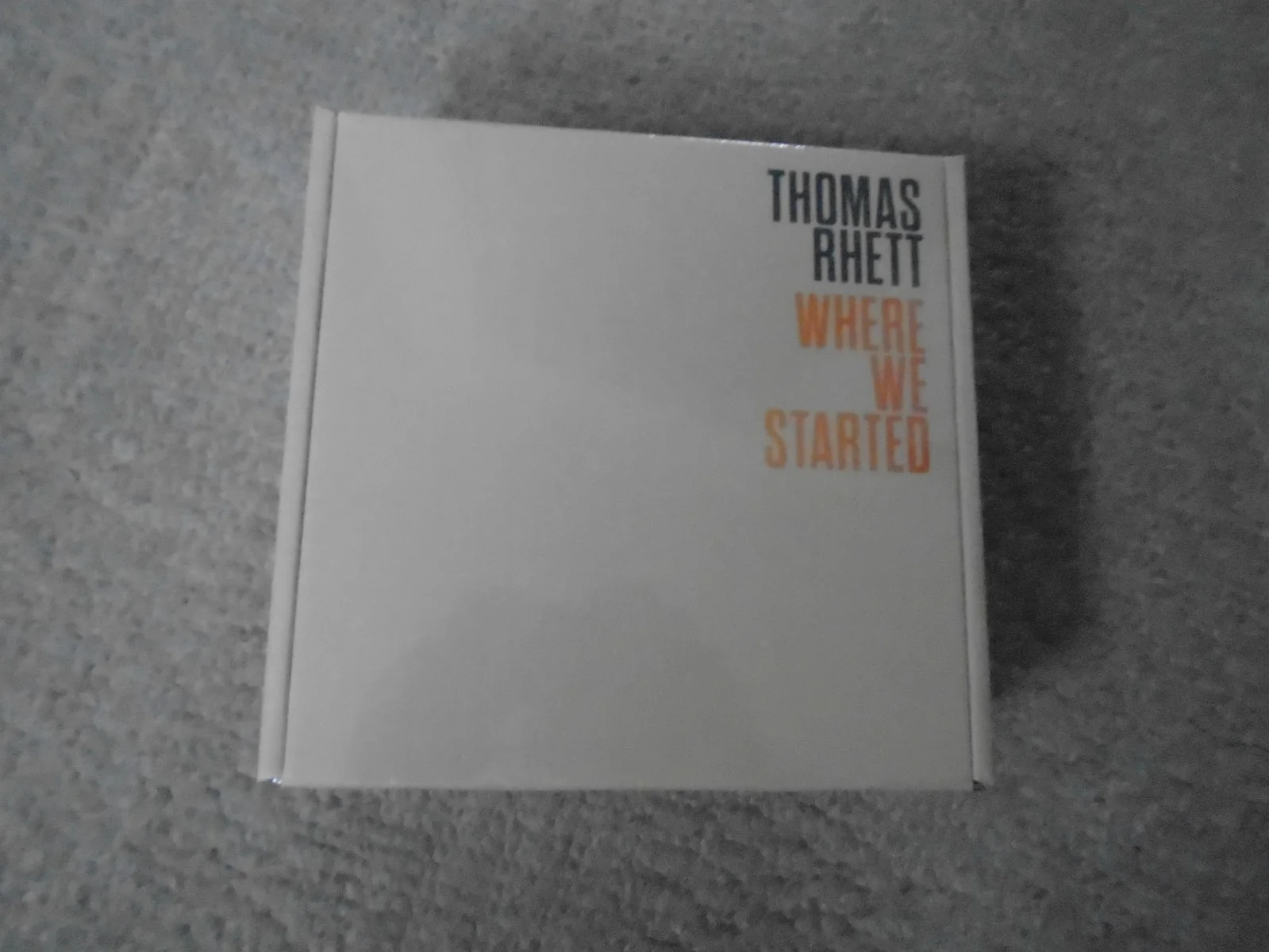 Thomas Rhett Where We Started Box Set Sealed Signed Auto CD & T-Shirt XL, image 3