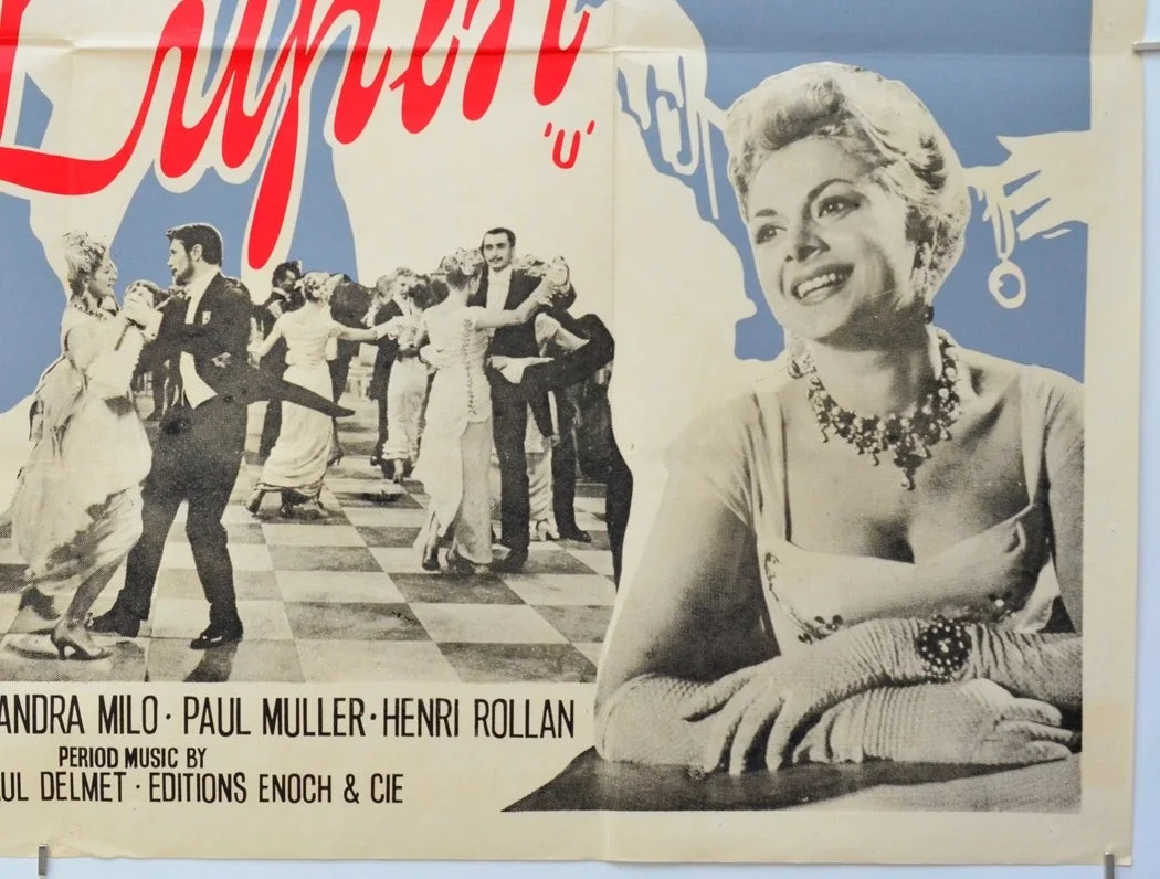THE ADVENTURES OF ARSENE LUPIN (1957) Original Quad Poster - Robert Lamoureux, изображение 5