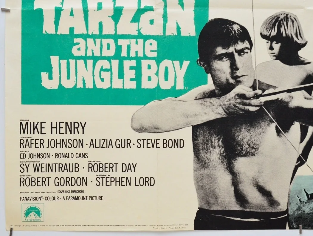 TARZAN AND THE JUNGLE BOY (1968) Original Cinema Quad Film Poster - Mike Henry, изображение 4