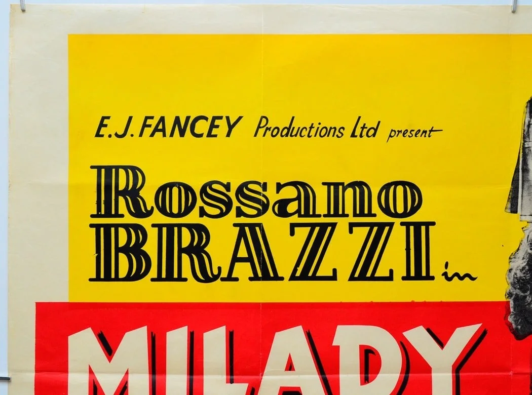 MILADY AND THE MUSKETEERS (1958) Original Cinema Quad Film Poster - Yvette Lebon, изображение 2
