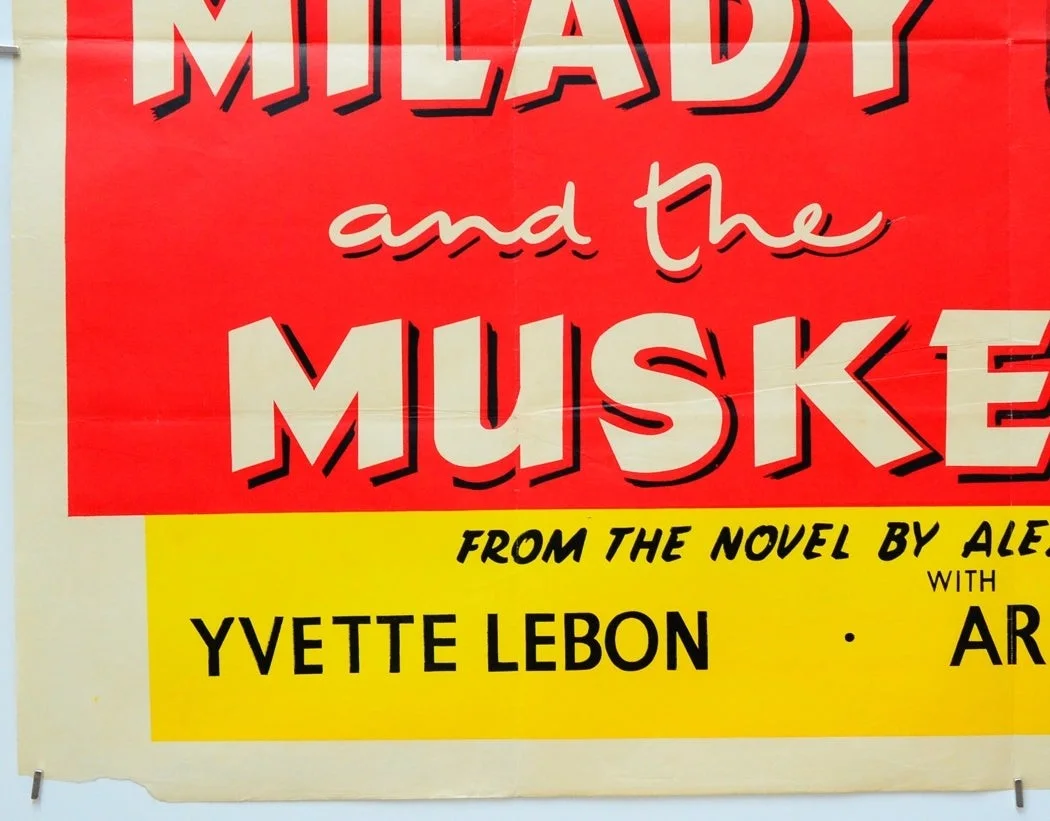 MILADY AND THE MUSKETEERS (1958) Original Cinema Quad Film Poster - Yvette Lebon, изображение 4