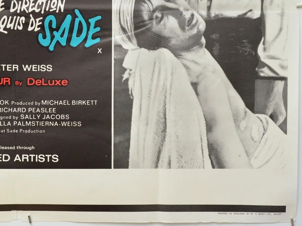 MARAT/SADE (1966) Original Cinema Quad Film Poster - Peter Brook, Patrick Magee, изображение 5
