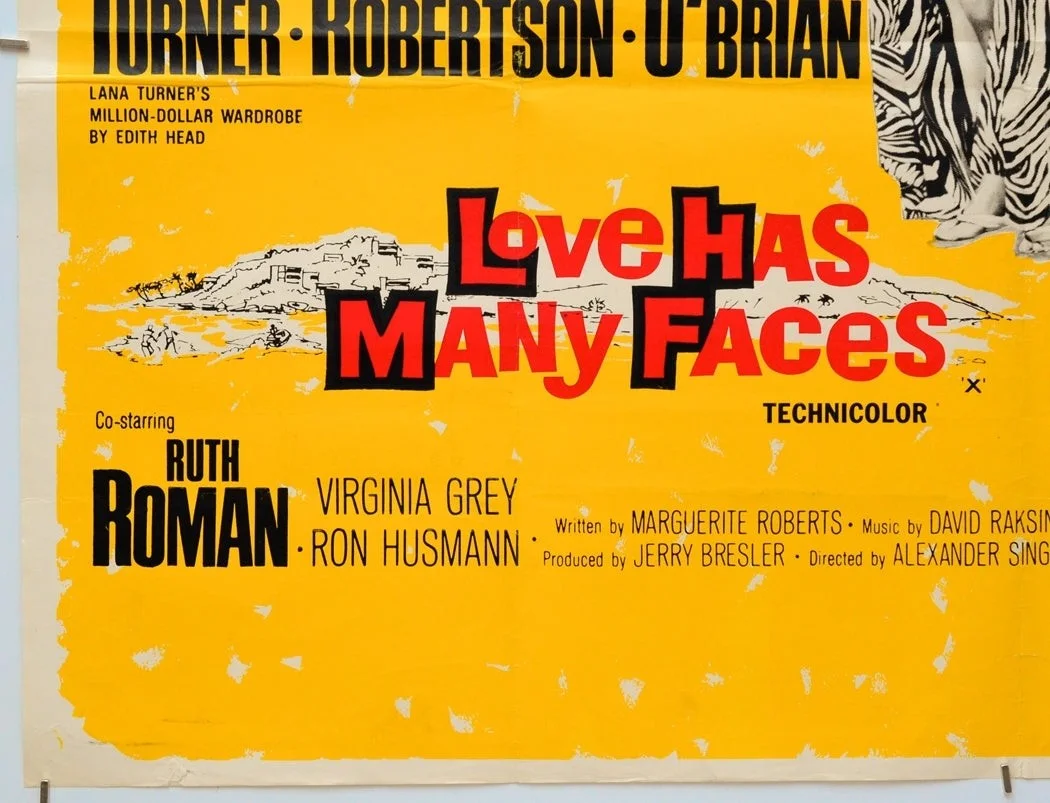 LOVE HAS MANY FACES (1965) Original Quad Poster - Lana Turner, Stefanie Powers, image 4
