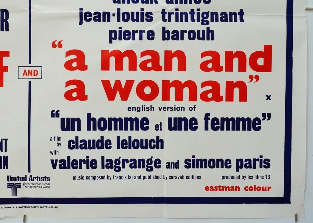 IN THE HEAT OF THE NIGHT / A MAN AND A WOMAN (1967) Original Cinema Quad Poster, изображение 5