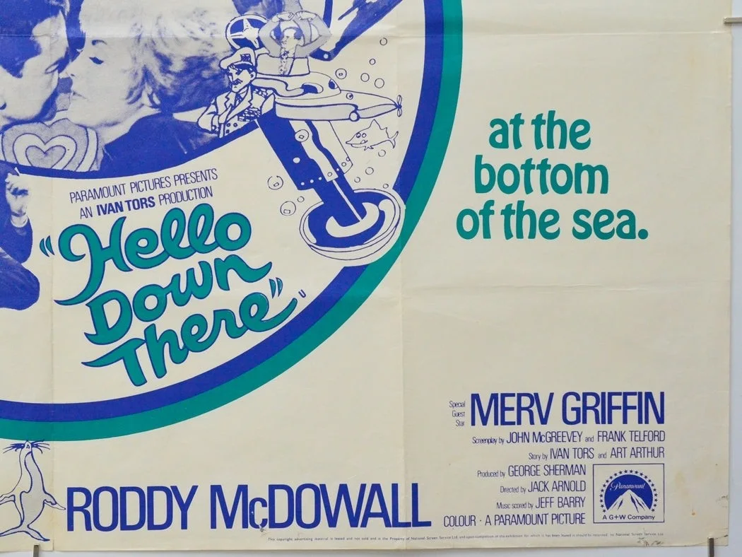 HELLO DOWN THERE (1969) Original Quad Cinema Poster - Janet Leigh, Tony Randall, image 5