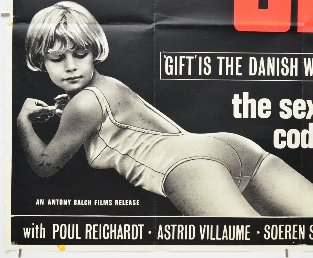 GIFT (1966) Original Quad Film Poster (Venom) Knud Leif Thomsen, Poul Reichhardt, изображение 4
