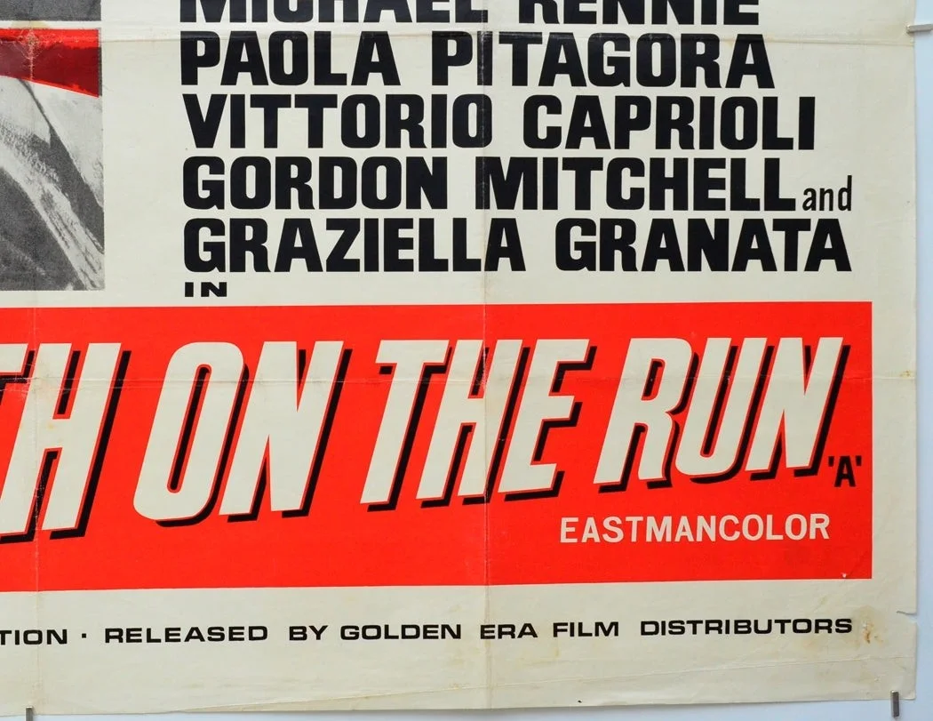 DEATH ON THE RUN (1968) Original Quad Movie Poster - Ty Hardin, Michael Rennie, изображение 5