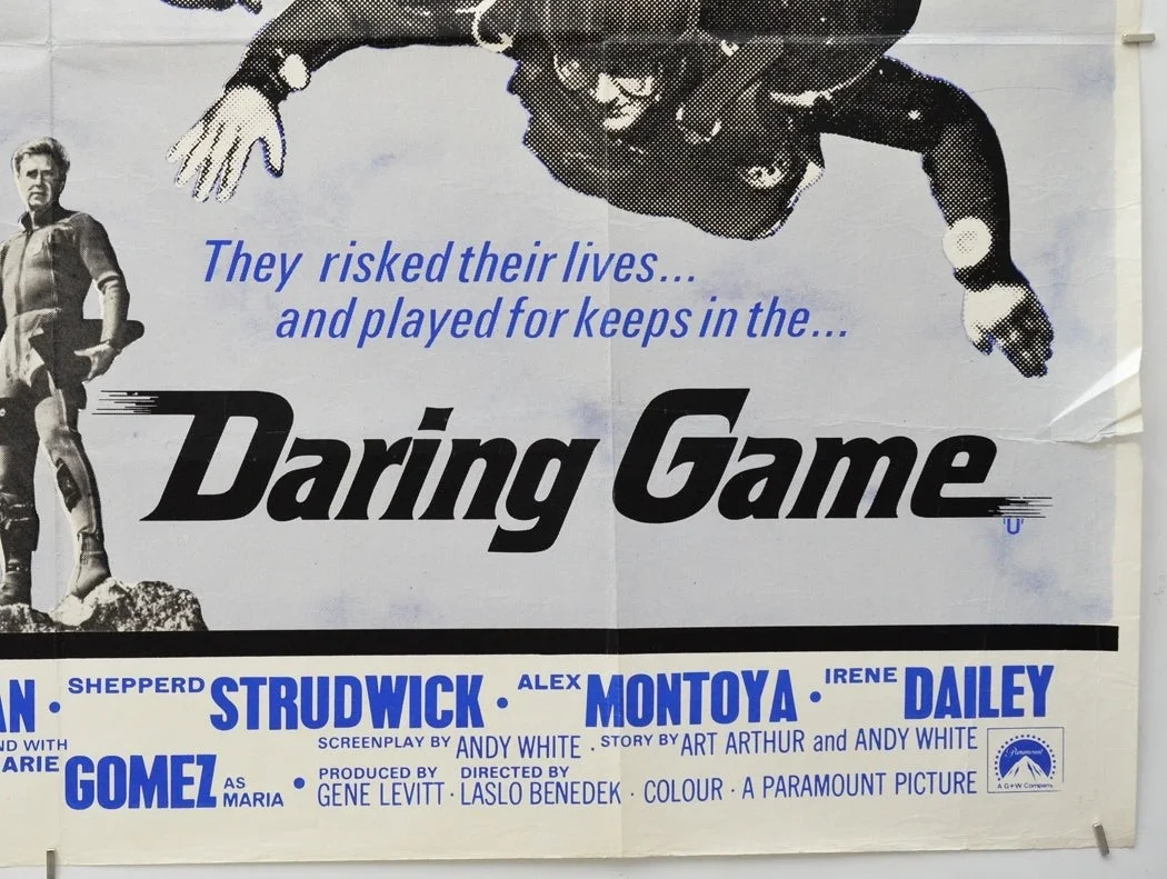 DARING GAME (1968) Original Cinema Quad Poster - Lloyd Bridges, Nico Minardos, изображение 5