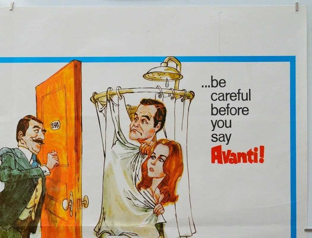 AVANTI! (1972) Original Cinema Quad Poster - Jack Lemmon, Sanford Kossin Artwork, image 3