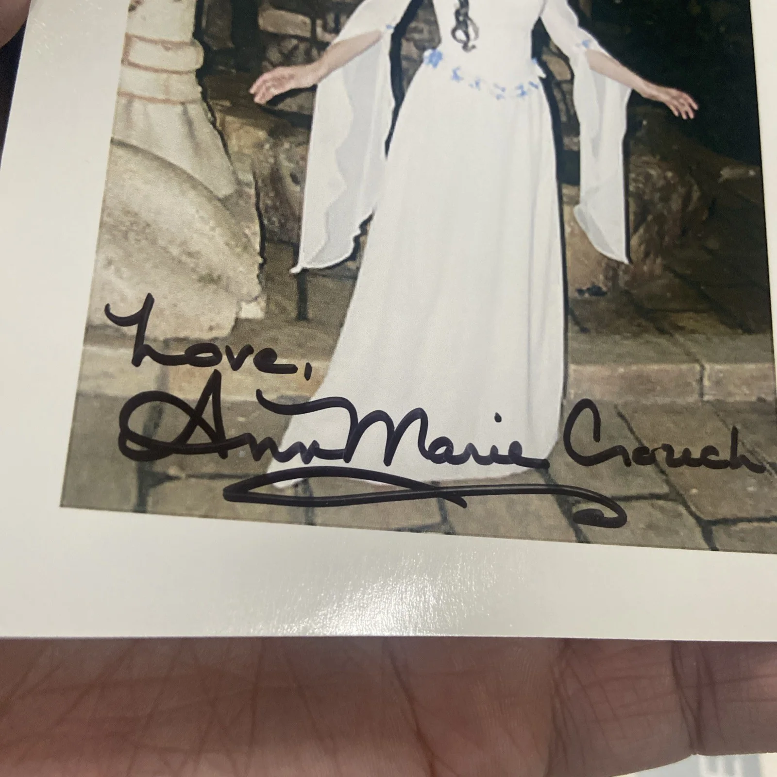 Ann Marie Crouch Signed 4x5 color photo Autographed Actress Power Rangers, image 2