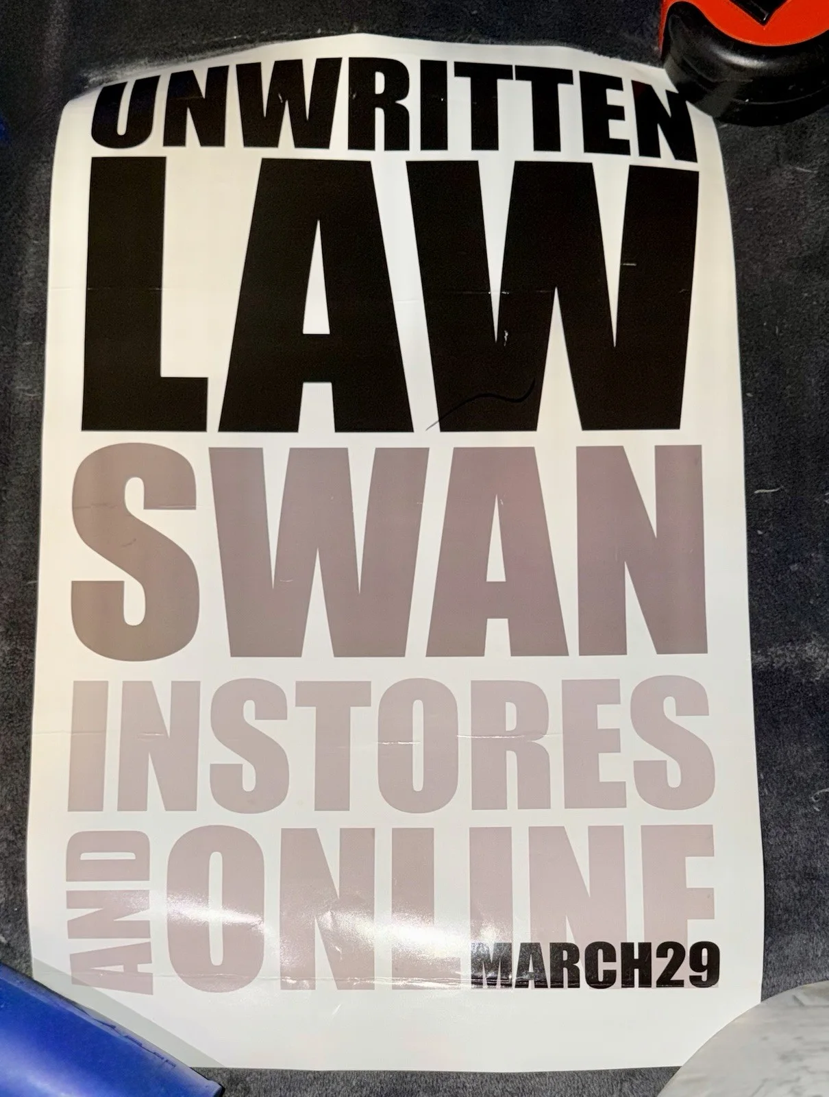 Unwritten Law 18x24 SIGNED Tour Poster 2002 Personalized To Nate, image 4