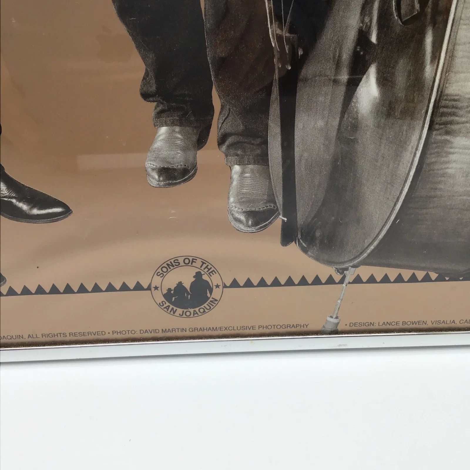 Sons of the San Jaoquin 1993 Poster Signed 22 x 16 Framed, изображение 4