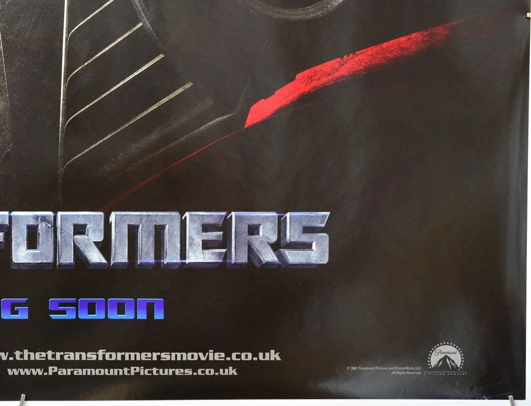 TRANSFORMERS (2007) Original Quad Film Poster - Shia Labeouf (Protect Version), image 5